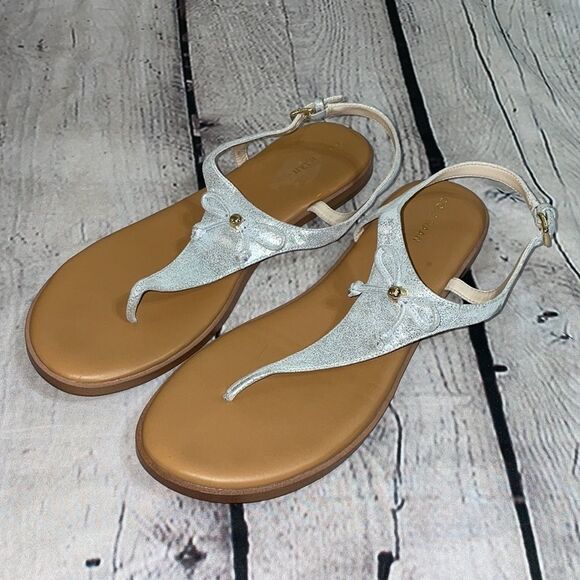 Silver Cole Haan 'Findra' Thong Sandal - 10 - Picture 12 of 15